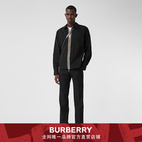 BURBERRY条纹斜纹拉链开襟衬衫 80335801