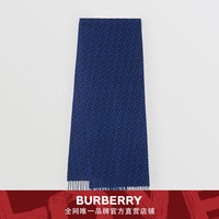 BURBERRY 专属标识提花羊绒围巾 80374101