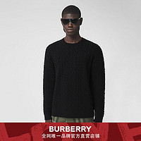 BURBERRY 男装 扭绳花纹混纺羊绒衫 80365901