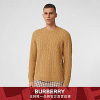 BURBERRY 男装 扭绳花纹混纺羊绒衫 80365891