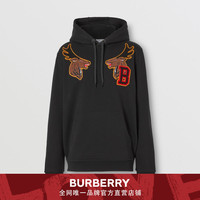 BURBERRY 男装 学院风图案棉质连帽衫 80369111
