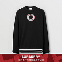 BURBERRY男装 徽标图案嵌花棉质运动衫 80379821