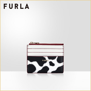 FURLA/芙拉CNY 2021中国新年款奶牛胶囊系列女式小号卡包