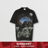 BURBERRY男装 绿地印花宽松T恤衫 80370051