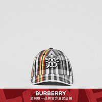 BURBERRY 品牌专属标识格纹尼龙棒球帽 80380091