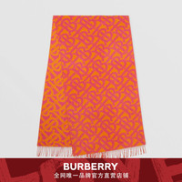 BURBERRY 专属标识提花羊绒围巾 80375661