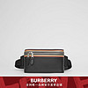 BURBERRY 条纹印花皮革腰包款立方包 80340081