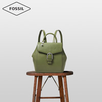 Fossil化石官方双肩背包女牛皮手提包学生书包女士迷你小包包