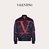 Valentino/华伦天奴男士 蓝色 VLogo Signature 印纹飞行夹克