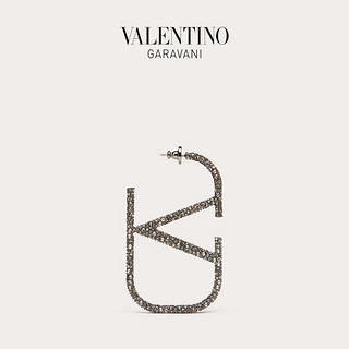 VALENTINO GARAVANI/华伦天奴VLogo Signature金属与人造水晶耳环