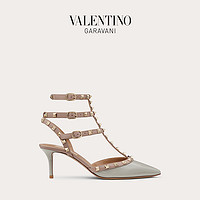 VALENTINO GARAVANI/华伦天奴 ROCKSTUD 漆皮系带铆钉高跟鞋