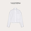 Valentino/华伦天奴女士 短款府绸衬衫 白色