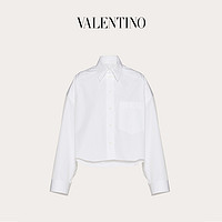 Valentino/华伦天奴女士 短款府绸衬衫 白色