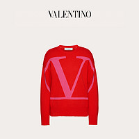 Valentino/华伦天奴VLogo Signature嵌花羊绒针织衫