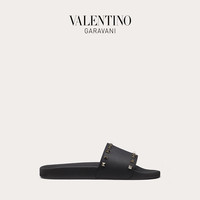 VALENTINO GARAVANI/华伦天奴 男士 黑色 ROCKSTUD 铆钉橡胶凉鞋