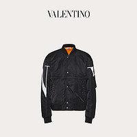 Valentino/华伦天奴男士 黑色 VLTN 大号印纹夹克