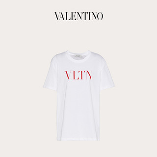 Valentino/华伦天奴女士 白色 VLTN 印纹 T 恤