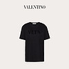 Valentino/华伦天奴女士新品 黑色 VLTN  亮片饰纹平纹针织T恤