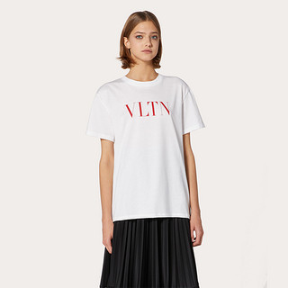 Valentino/华伦天奴女士 白色 VLTN 印纹 T 恤