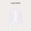 Valentino/华伦天奴女士新品 白色 紧密府绸衬衫