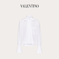 Valentino/华伦天奴女士新品 白色 紧密府绸衬衫