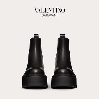 VALENTINO GARAVANI/华伦天奴 Uniqueform 小牛皮大V厚底鞋厚底靴