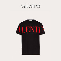 Valentino/华伦天奴 男士新品 黑色印纹T恤