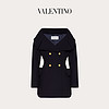 Valentino/华伦天奴女士新品 蓝色 斜纹绒短大衣