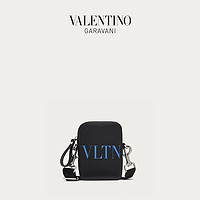 VALENTINO GARAVANI/华伦天奴 男士 黑色 VLTN 皮革斜挎包