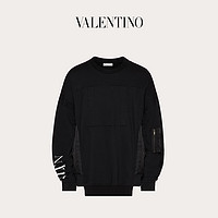 Valentino/华伦天奴男士  黑色 VLTN 印花圆领卫衣