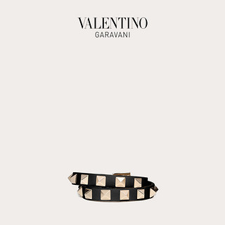 VALENTINO GARAVANI/华伦天奴 ROCKSTUD经典铆钉皮质双环手环