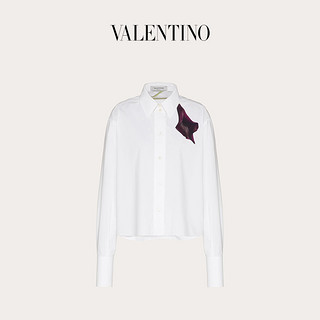 Valentino/华伦天奴 女士 白色 印花府绸衬衫