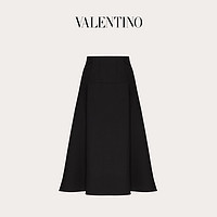 Valentino/华伦天奴女士新品 黑色 Crepe Couture 宽下摆半裙