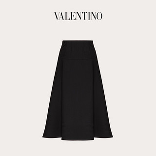 Valentino/华伦天奴女士新品 黑色 Crepe Couture 宽下摆半裙