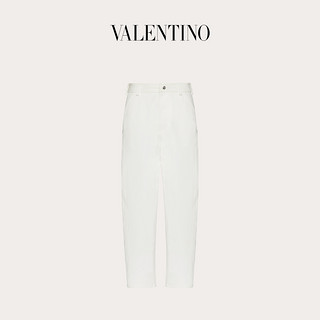 Valentino/华伦天奴男士新品 白色 混合织物长裤