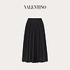 Valentino/华伦天奴女士新品 黑色 细罗缎半裙