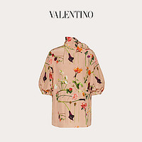 Valentino/华伦天奴 女士 粉红色 印花双绉衬衫