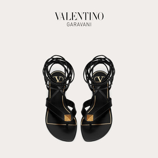 VALENTINO GARAVANI/华伦天奴女士新品 Roman Stud 小牛皮平底鞋