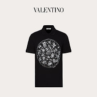 Valentino/华伦天奴男士新品 黑色 星座印花polo衫