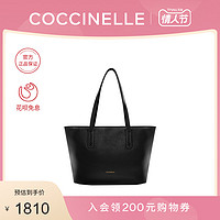 新品COCCINELLE/可奇奈尔DIONE女士简约牛皮手提单肩托特包购物袋