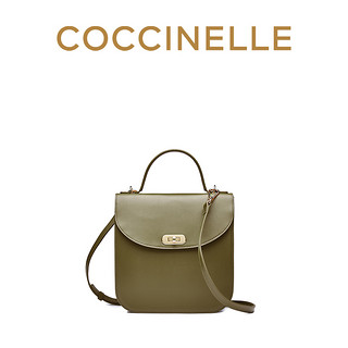 新品 COCCINELLE/可奇奈尔GREEZ斜挎包纯色女士牛皮手提包单肩包