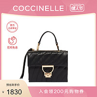 佘诗曼同款COCCINELLE/可奇奈尔ARLETTIS斜挎包女绗缝条纹单肩包