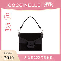 20新品COCCINELLE/可奇奈尔AMBRINE斜挎包女中号牛皮拼皮手提包