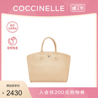 20新品COCCINELLE/可奇奈尔ANGIE中号细粒面牛皮手提斜挎包