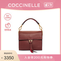 20秋冬新品COCCINELLE/可奇奈尔LOUISE流苏纯色女式手提包斜跨包