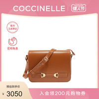 20秋冬新品COCCINELLE/可奇奈尔MATHILDE中号印花牛皮女式单肩包