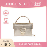 20秋冬新品COCCINELLE/可奇奈尔MIGNON蜥蜴纹牛皮女士手提斜挎包