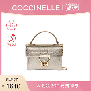 20秋冬新品COCCINELLE/可奇奈尔MIGNON蜥蜴纹牛皮女士手提斜挎包