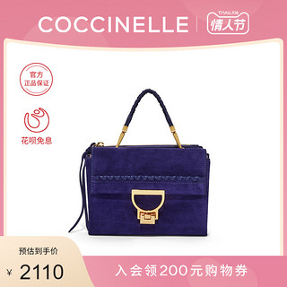 20秋冬新品COCCINELLE/可奇奈尔ARLETTIS牛反绒女式手提包斜跨包