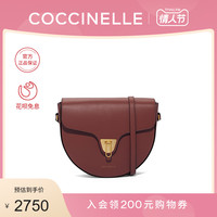 20秋冬新品COCCINELLE/可奇奈尔BEAT SOFT牛皮女式斜挎包单肩包